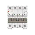 Автоматический выключатель EKF Averes, серия AV-10; I=6 А; хар-ка L; полюсов 4; отключение 10 кА