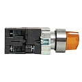 Переключатель EKF XB2; D отверстия= 22 мм; Желтый; с подсветкой; с фиксацией; U=220 В; 3; IP40