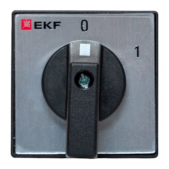 Переключатель кулачковый EKF; 2; полюсов 3; Iu=10 А; схема подключения 1; позиции: 0-1; IP65