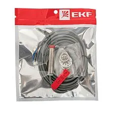 Датчик индуктивный EKF PROXIS-2; корпус:Цилиндр, с резьбой; D=M12; дистанция=4 мм