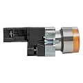 Кнопка EKF XB2; D отверстия= 22 мм; U=230 В; Желтый; с подсветкой; возвратный; Плоская (-ий); IP40