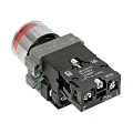 Кнопка EKF XB2; D отверстия= 22 мм; U=230 В; Красный; с подсветкой; возвратный; Плоская (-ий); IP65