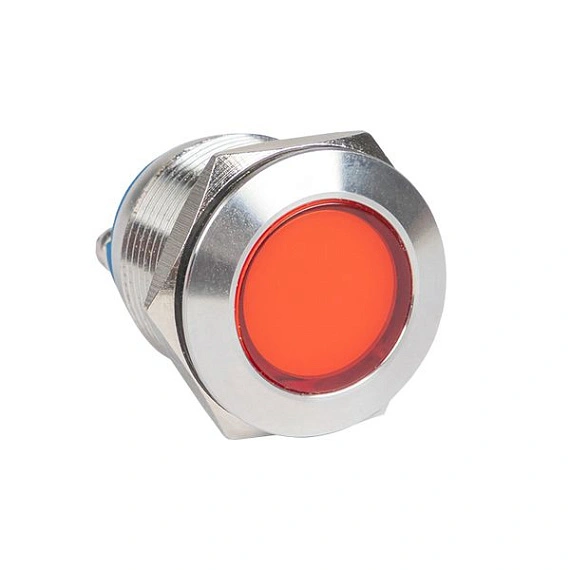 Лампа сигнальная EKF S-Pro67; D отверстия= 19 мм; цвет: Красный; Ue=230 В AC; IP67