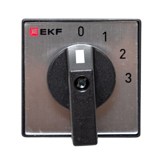 Переключатель кулачковый EKF; 4; полюсов 3; Iu=10 А; схема подключения 1; позиции: 0-1-2-3; IP20