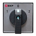 Переключатель кулачковый EKF; 3; полюсов 1; Iu=25 А; схема подключения 4; позиции: 1-0-2; IP65