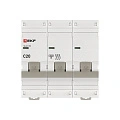 Автоматический выключатель EKF PROxima, серия ВА 47-100; I=20 А; хар-ка C; полюсов 3; отключение 10 
