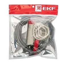 Датчик ёмкостный EKF PROXIS-1; корпус:Ровный цилиндр; D=30 мм; дистанция=1...15 мм