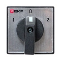 Переключатель кулачковый EKF; 3; полюсов 2; Iu=25 А; схема подключения 4; позиции: 1-0-2; IP20