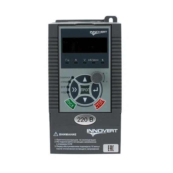 ПЧ INNOVERT ITD; 1х220 В; 1,5 кВТ; 7 А