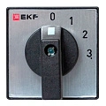 Переключатель кулачковый EKF; 4; полюсов 1; Iu=10 А; схема подключения 10; позиции: 0-1-2-3; IP65