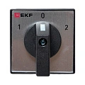 Переключатель кулачковый EKF; 3; полюсов 1; Iu=10 А; схема подключения 2; позиции: 1-0-2; IP20