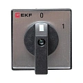 Переключатель кулачковый EKF; 2; полюсов 1; Iu=25 А; схема подключения 1; позиции: 0-1; IP20