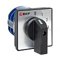 Переключатель кулачковый EKF; 4; полюсов 1; Iu=32 А; схема подключения 1; позиции: 0-1-2-3; IP20