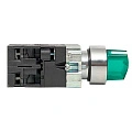 Переключатель EKF XB2; D отверстия= 22 мм; Зеленый; с подсветкой; с фиксацией; U=24 В; 2; IP40