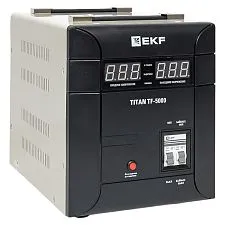 Стабилизатор напряжения EKF Titan симисторный напольный монтаж; 5000 ВА; 3500 Вт