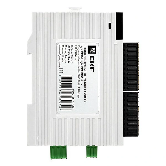 ПЛК EKF PRO-Logic центральный процессор; DI=8; DO=8 э.м реле; HSI=2; 1xEthernet, 1xRS-485