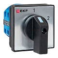 Переключатель кулачковый EKF; 2; полюсов 2; Iu=10 А; схема подключения 5; позиции: 1-2; IP65