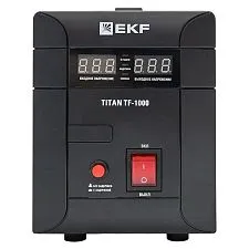 Стабилизатор напряжения EKF Titan симисторный напольный монтаж; 1000 ВА; 700 Вт