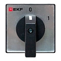 Переключатель кулачковый EKF; 2; полюсов 3; Iu=63 А; схема подключения 1; позиции: 0-1; IP65