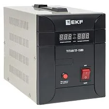 Стабилизатор напряжения EKF Titan симисторный напольный монтаж; 1500 ВА; 1050 Вт