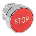 Исполнительный механизм кнопки "STOP" EKF XB4; D отверстия= 22 мм; Красный; возвратный; Плоская (-ий