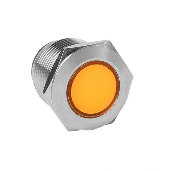 Лампа сигнальная EKF S-Pro67; D отверстия= 19 мм; цвет: Оранжевый; Ue=230 В AC; IP67