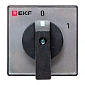 Переключатель кулачковый EKF; 2; полюсов 3; Iu=32 А; схема подключения 1; позиции: 0-1; IP65