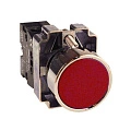 Кнопка EKF XB2; D отверстия= 22 мм; U=230 В; Красный; возвратный; Плоская (-ий); IP40
