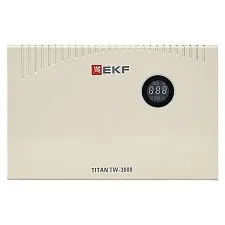 Стабилизатор напряжения EKF Titan симисторный; 3000 ВА; 2100 Вт