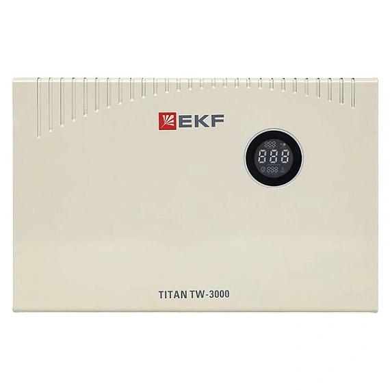 Стабилизатор напряжения EKF Titan симисторный; 3000 ВА; 2100 Вт