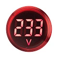 Индикатор значения напряжения EKF ED16-22VD; D отверстия= 22 мм; цвет: Красный; Ue=70...500 В AC; IP