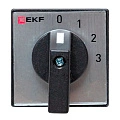 Переключатель кулачковый EKF; 4; полюсов 2; Iu=25 А; схема подключения 1; позиции: 0-1-2-3; IP65