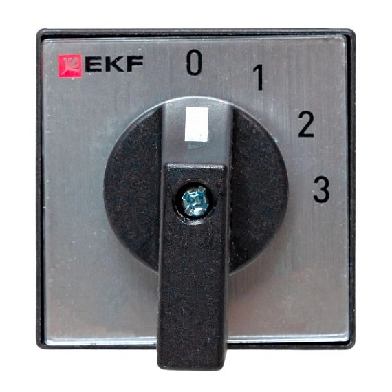Переключатель кулачковый EKF; 4; полюсов 2; Iu=25 А; схема подключения 1; позиции: 0-1-2-3; IP65