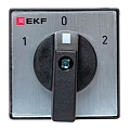 Переключатель кулачковый EKF; 3; полюсов 2; Iu=25 А; схема подключения 2; позиции: 1-0-2; IP65