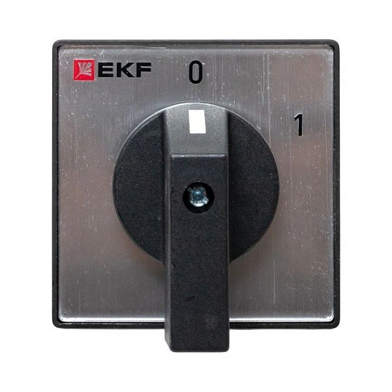 Переключатель кулачковый EKF; 2; полюсов 3; Iu=32 А; схема подключения 1; позиции: 0-1; IP20