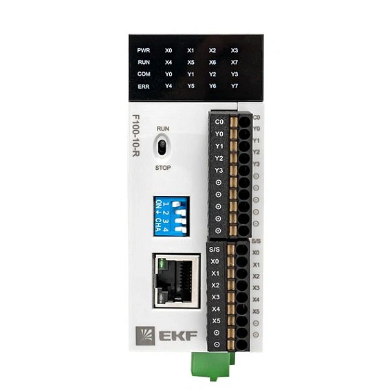 ПЛК EKF PRO-Logic центральный процессор; DI=6; DO=4 э.м реле; 1xEthernet, 1xRS-485