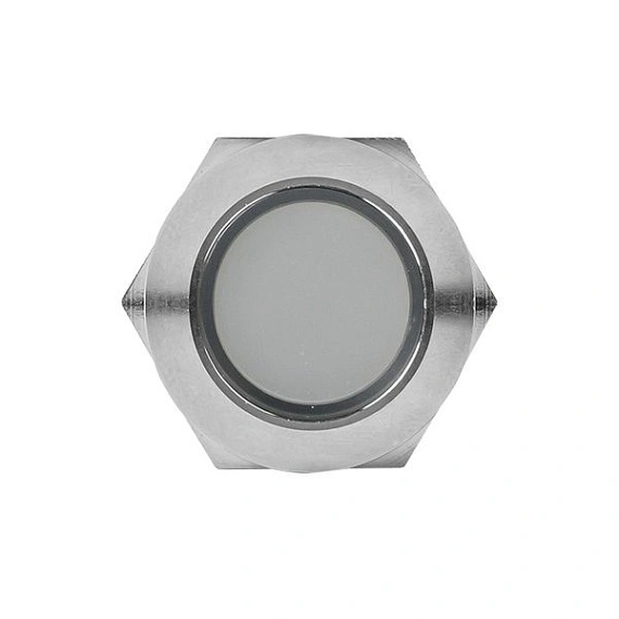 Лампа сигнальная EKF S-Pro67; D отверстия= 19 мм; цвет: Белый; Ue=230 В AC; IP67