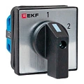 Переключатель кулачковый EKF; 2; полюсов 1; Iu=10 А; схема подключения 5; позиции: 1-2; IP65