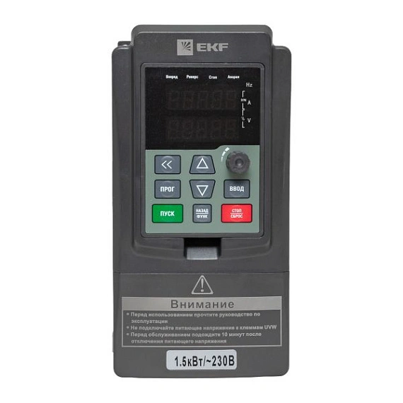 ПЧ EKF VECTOR-100; 1х220В; 1,5 кВТ; 7 А