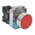 Кнопка EKF XB2; D отверстия= 22 мм; U=400 В; Красный; возвратный; Плоская (-ий); IP40