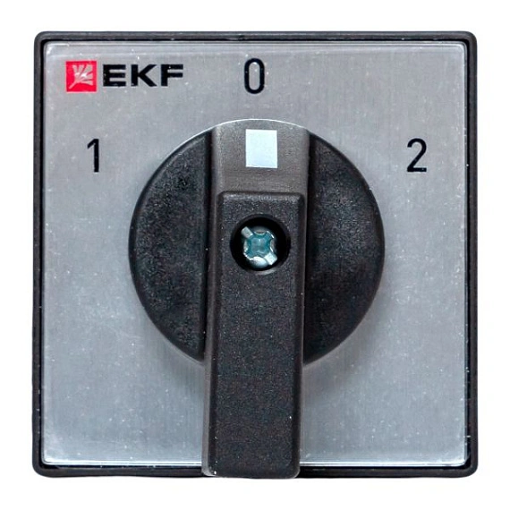 Переключатель кулачковый EKF; 2; полюсов 2; Iu=10 А; схема подключения 2; позиции: 1-0-2; IP65