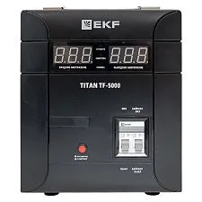Стабилизатор напряжения EKF Titan симисторный напольный монтаж; 5000 ВА; 3500 Вт