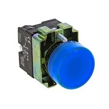 Лампа сигнальная EKF XB2; D отверстия= 22 мм; цвет: Синий; Ue=24 В AC/DC; IP54