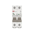 Автоматический выключатель EKF Averes, серия AV-6; I=2 А; хар-ка C; полюсов 2; отключение 6 кА