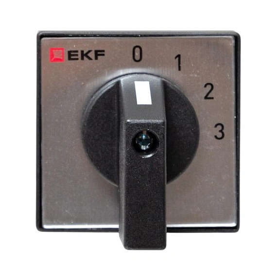 Переключатель кулачковый EKF; 4; полюсов 2; Iu=10 А; схема подключения 1; позиции: 0-1-2-3; IP20