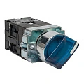 Переключатель EKF XB2; D отверстия= 22 мм; Синий; с подсветкой; с фиксацией; U=220 В; 2; IP40