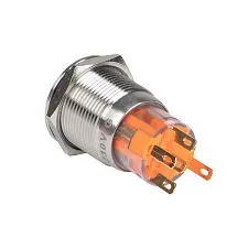 Кнопка EKF S-Pro67; D отверстия= 19 мм; U=230 В; Зеленый; с подсветкой; возвратный; Плоская (-ий); I