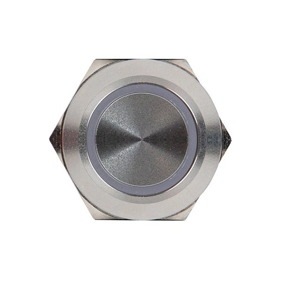 Кнопка EKF S-Pro67; D отверстия= 19 мм; U=230 В; Красный; с подсветкой; с фиксацией; Плоская (-ий); 