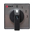 Переключатель кулачковый EKF; 4; полюсов 1; Iu=10 А; схема подключения 12; позиции: 0-1-2-3; IP20