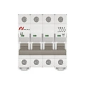 Автоматический выключатель EKF Averes, серия AV-6; I=2 А; хар-ка L; полюсов 4; отключение 6 кА